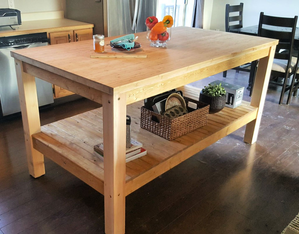 Free Diy Kitchen Island Plans And Ideas