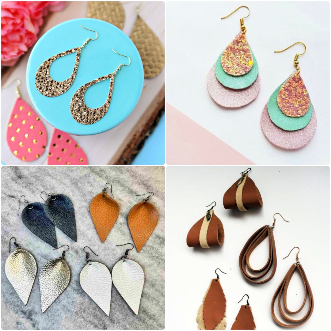 Diy Leather Earrings How To Make Leather Earrings