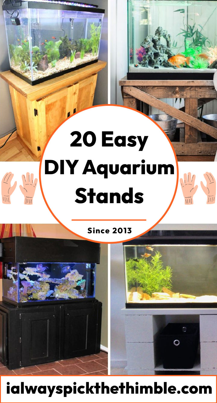 20 DIY Aquarium Stand Plans Build Your Fish Tank Stand