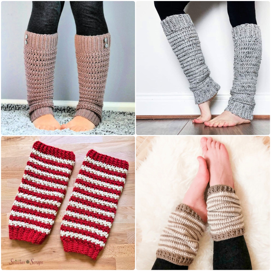 Snow Flurry Leg Warmers - Beginner Crochet Pattern - ANY SIZE