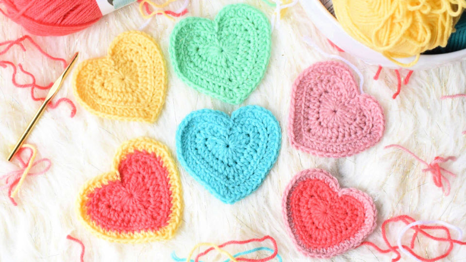 25 Free Crochet Heart Patterns {PDF Pattern}