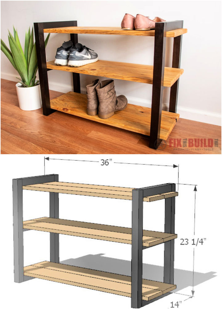 40 DIY Shoe Rack Ideas to Build Your Shoe Storage Space