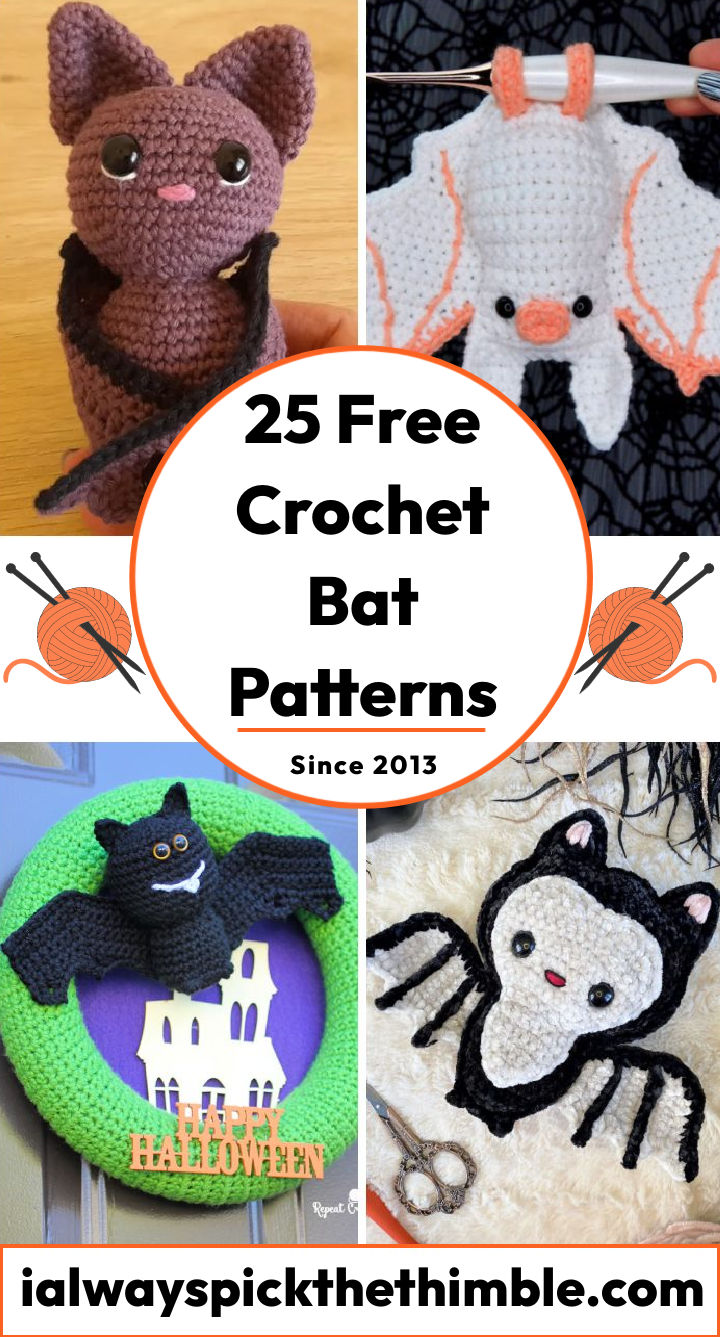 25 Free Crochet Bat Patterns (Amigurumi Pattern)