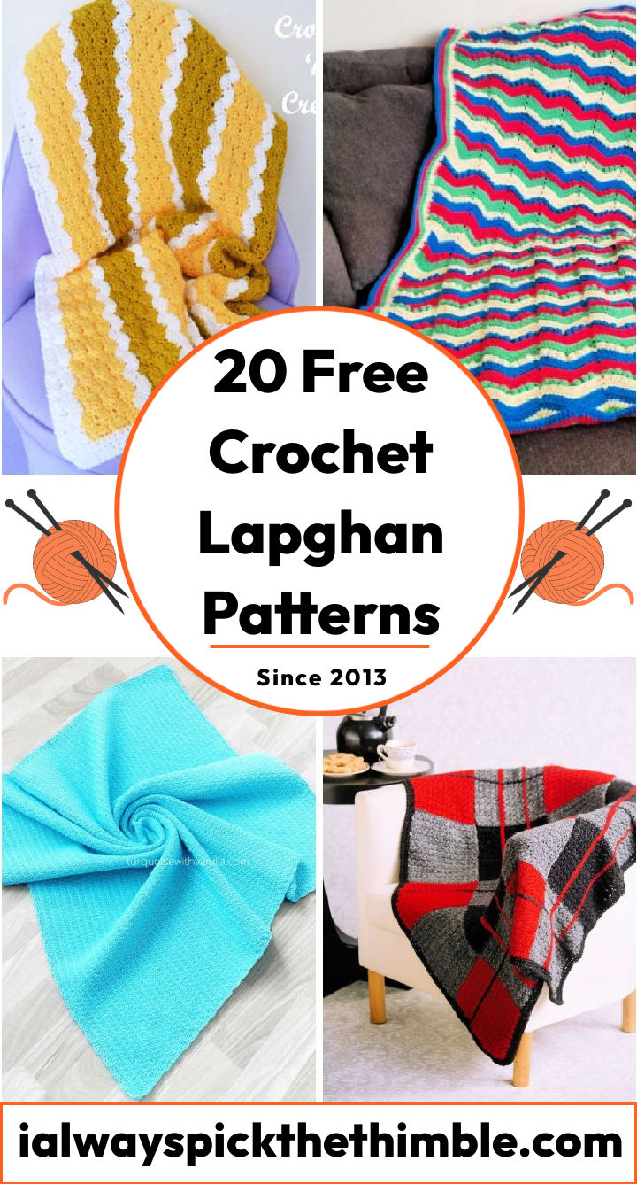 20 Free Crochet Lapghan Patterns {Lap Blanket Pattern}