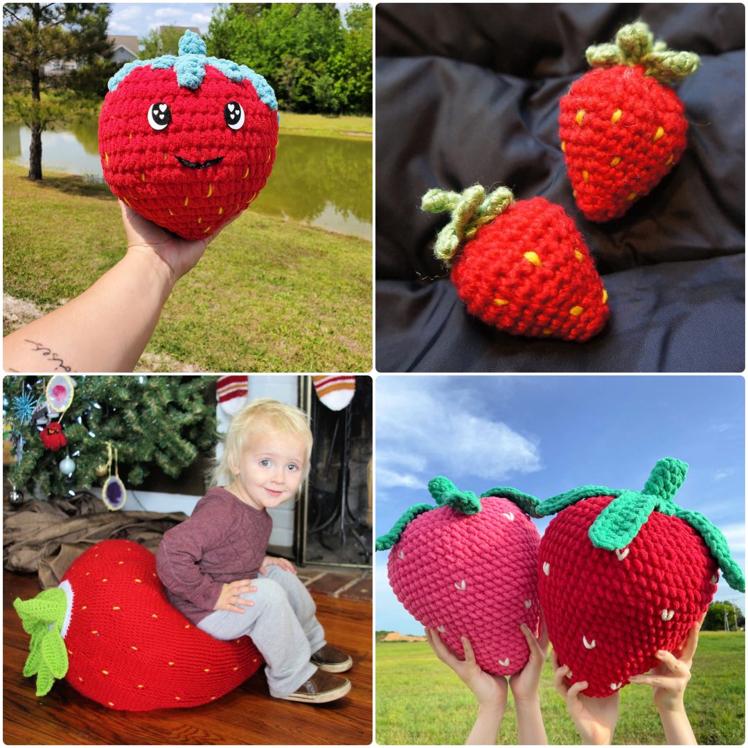 Strawberry miniature book crochet pattern  Crochet projects, Crochet, Crochet  books