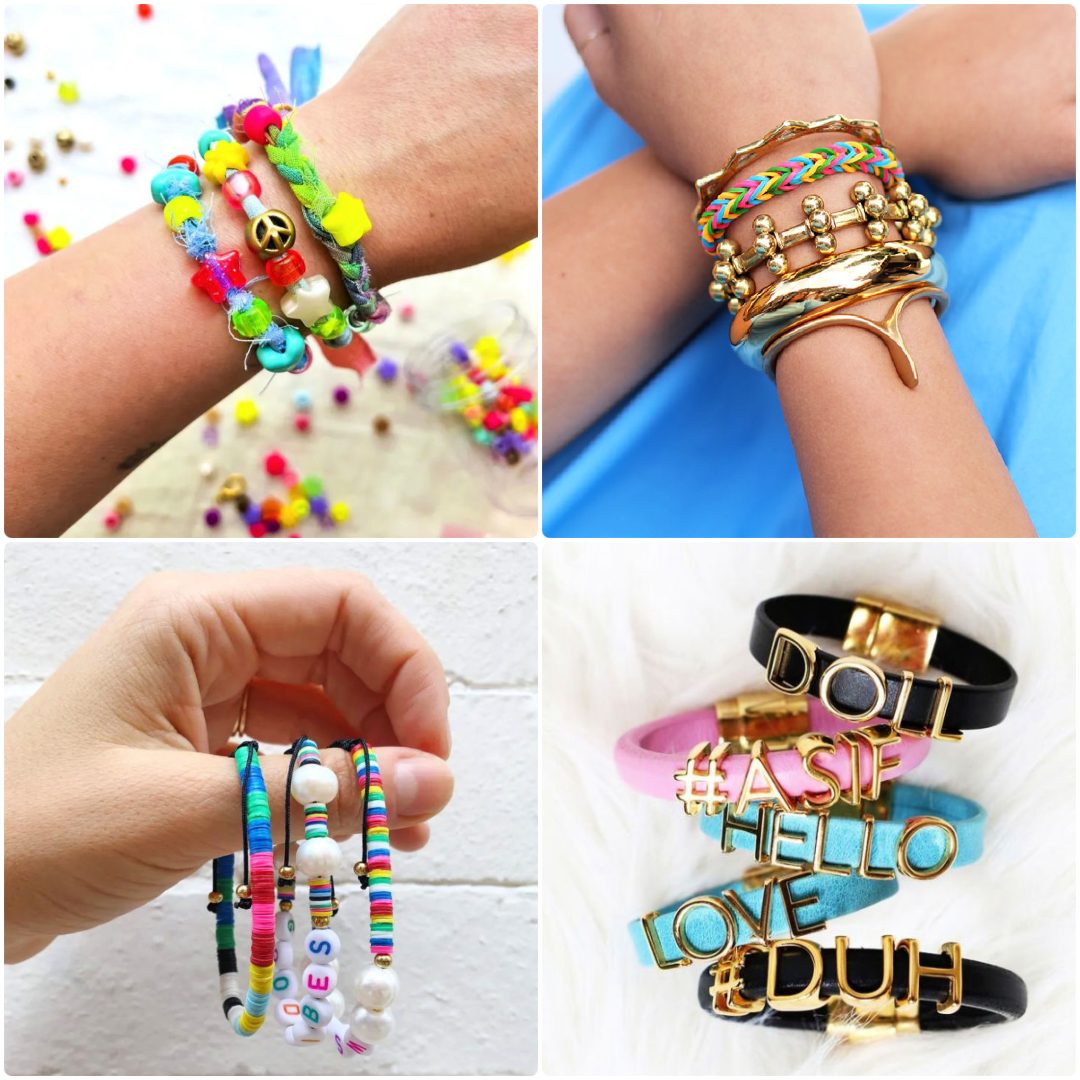 DIY Beaded bracelet kit Embroidery kit Feathery touch Handmade Jewelry  bracelet