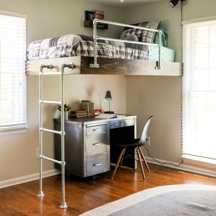 20 Free DIY Loft Bed Plans to Build Your Own Loft Bed