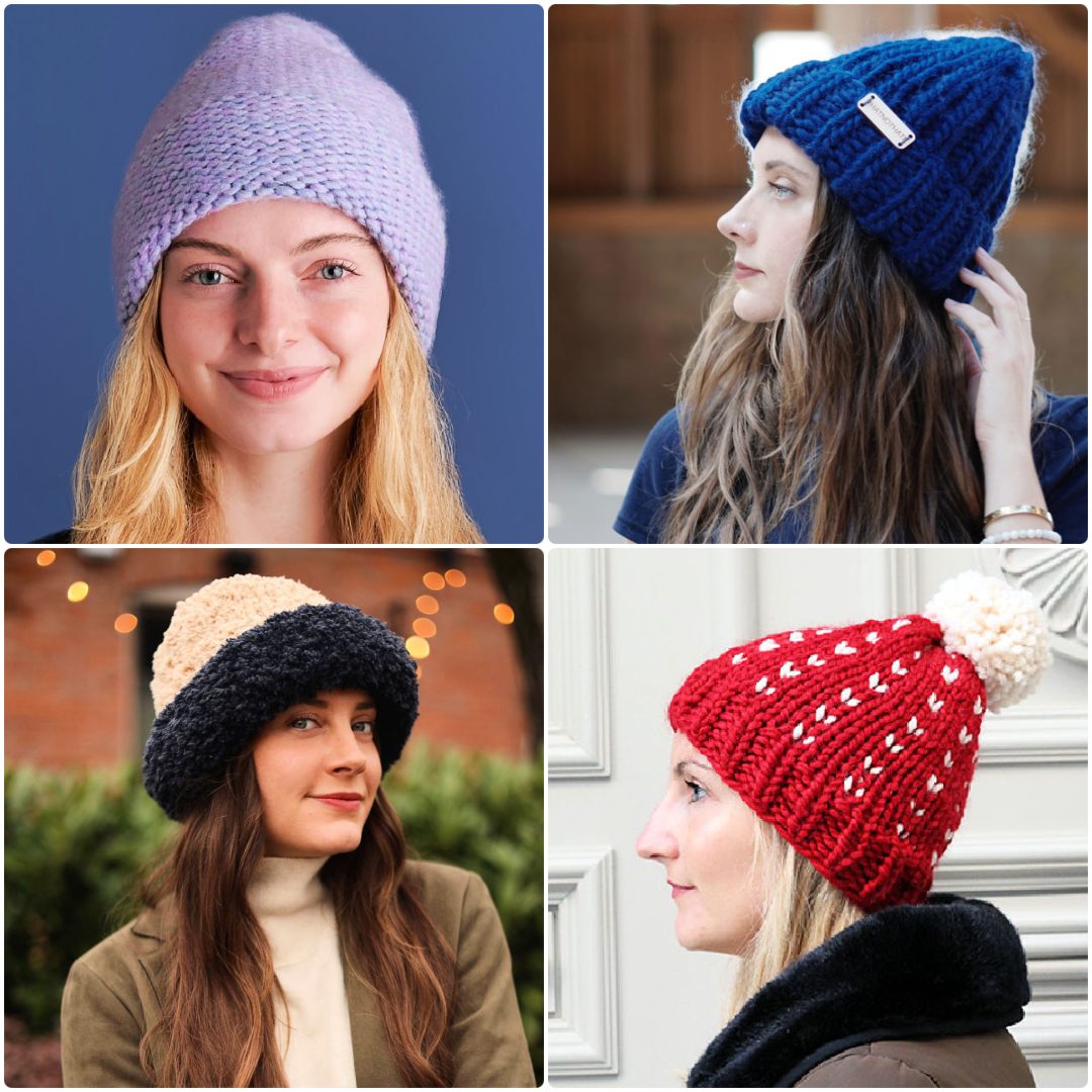 Double Layer Reversible Knit Hat
