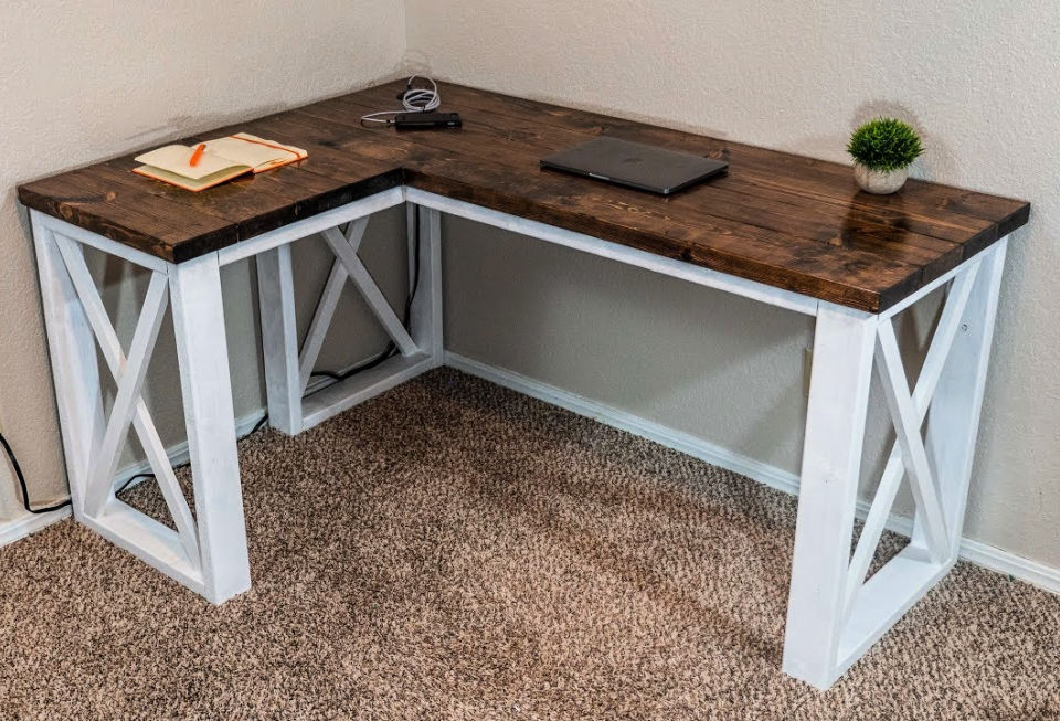 35 DIY L Shaped Desk Plans and Ideas You Can Build