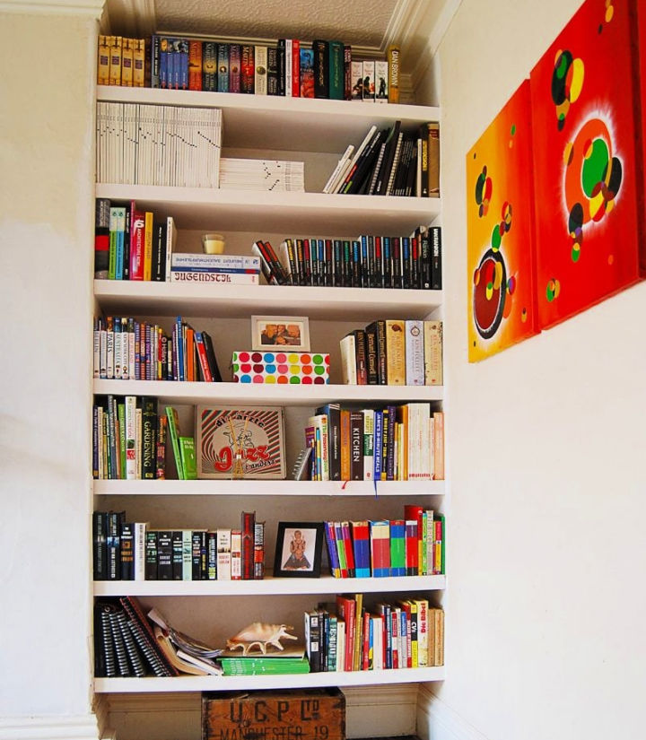 25 DIY Floating Bookshelf Ideas: Make Wall of Bookshelves