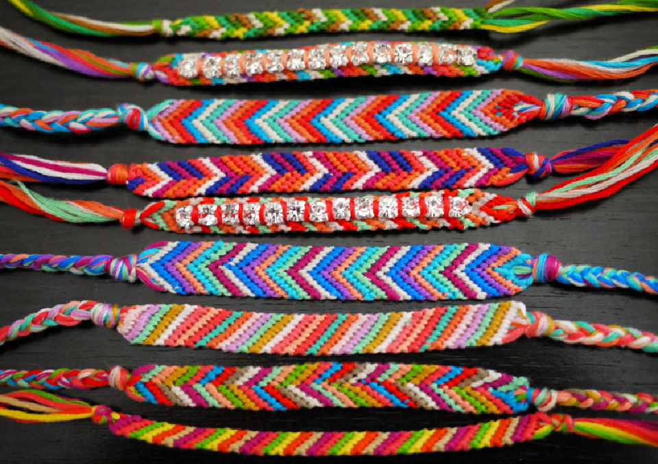 How to Make a Chevron Friendship Bracelet: 25 Free Pattern