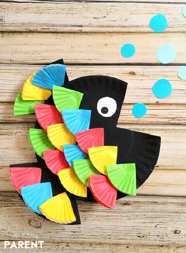 25 Rainbow Fish Crafts and Art (Printable Template)