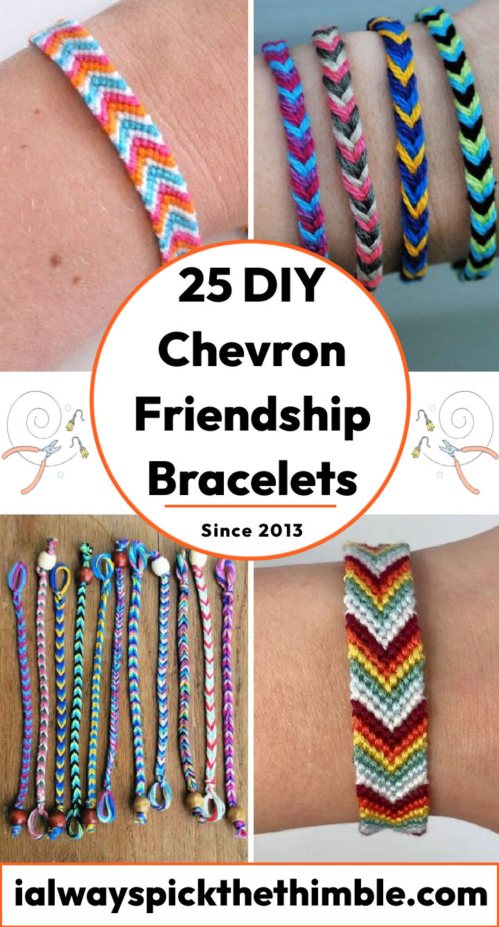 How to Make a Chevron Friendship Bracelet: 25 Free Pattern