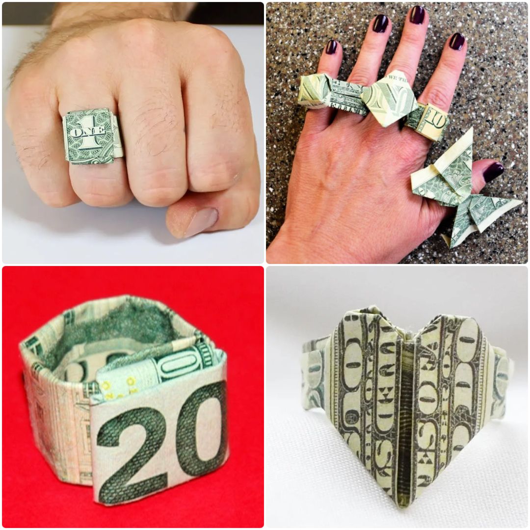 Dollar bill ring