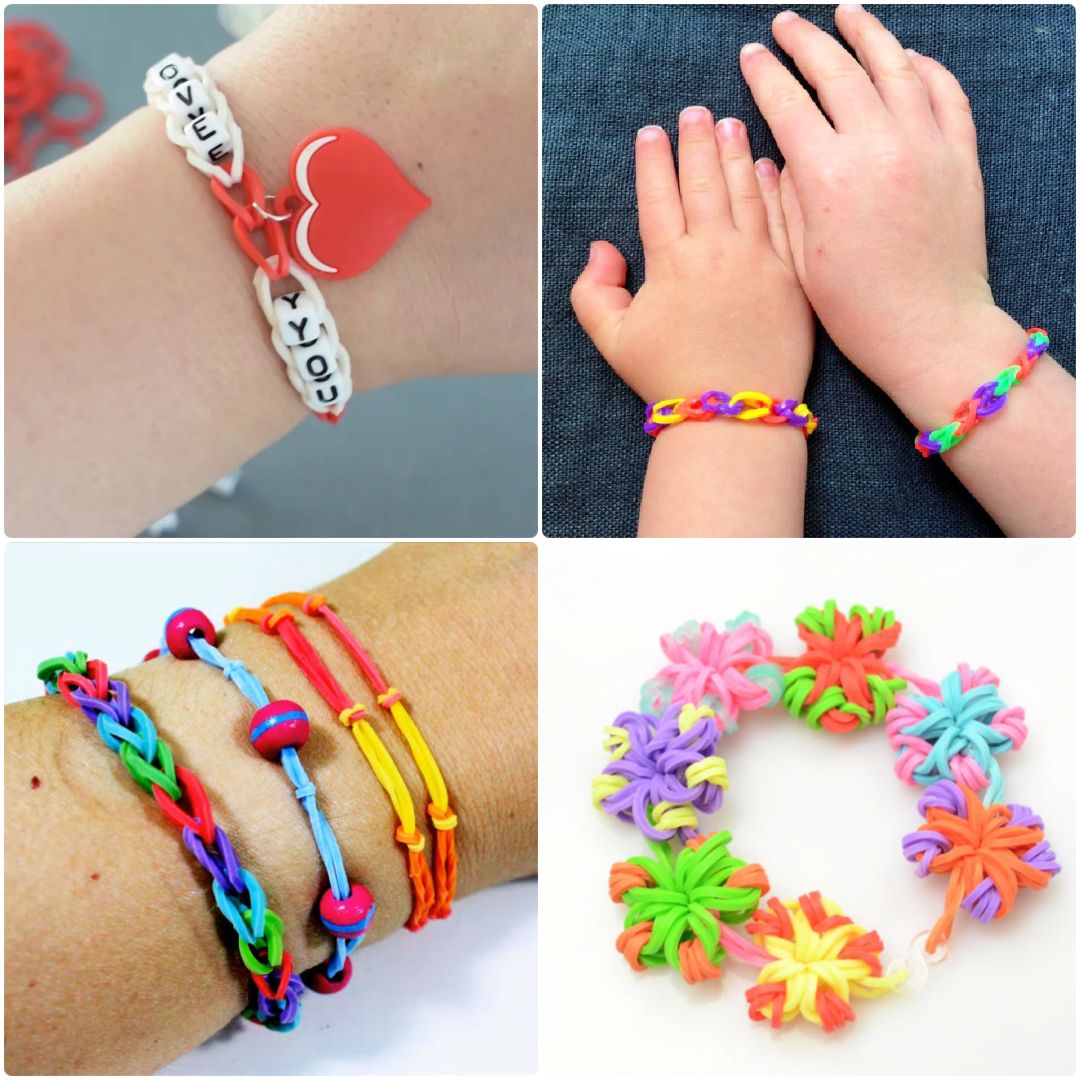 Childs Arms Wearing Multicoloured Bracelets Stock Image - Image of craze,  craft: 42249831