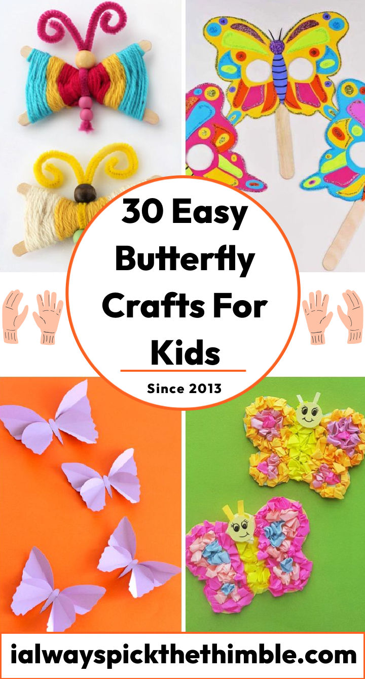 30 Butterfly Crafts for Kids: Easy Butterfly Art Ideas