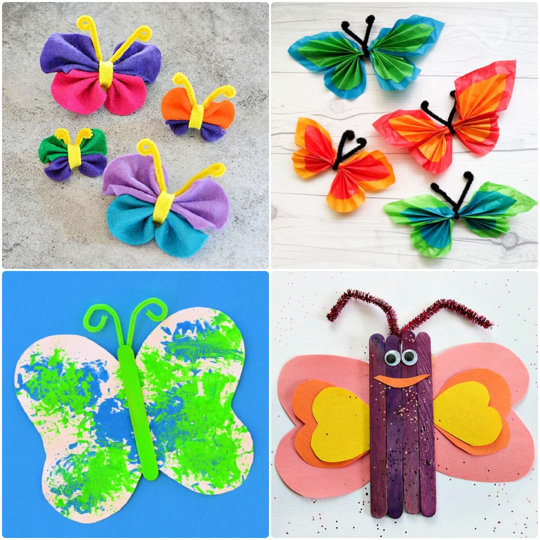 25 Butterfly Crafts for Kids: Easy Butterfly Art Projects