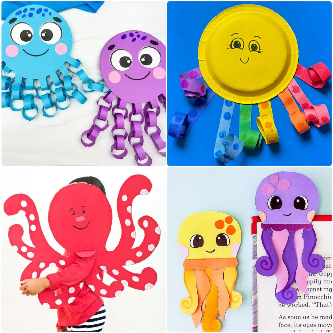 25 Octopus Crafts and Arts for Preschoolers & Toddlers