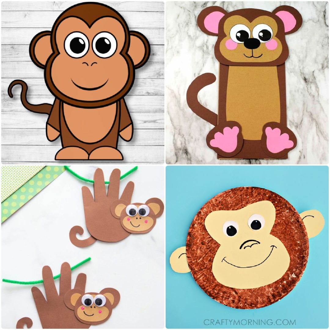 25 Easy Monkey Crafts And Activities for Kids